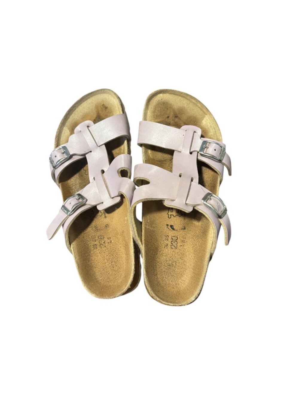 Birkenstock Nias Sandals – Alloy Lavender | Size 36 | Minimal Leather Strap